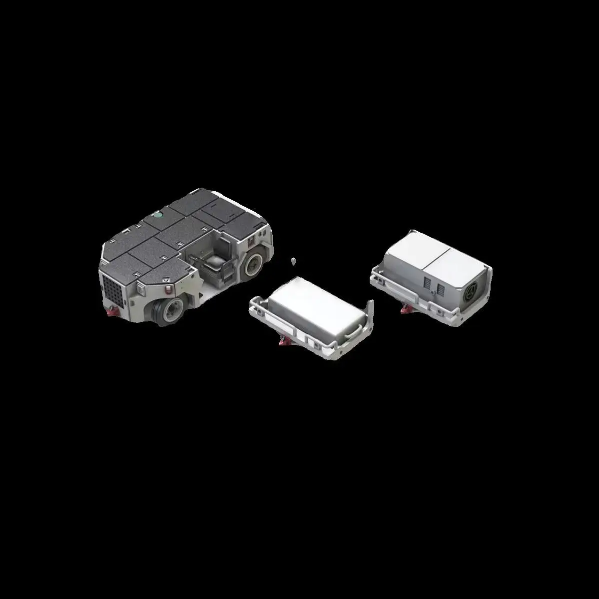 WULA MODELS PF3500125 1/350 Scale US NAVY A/S32A-49 TOW TRACTOR 2 PCS