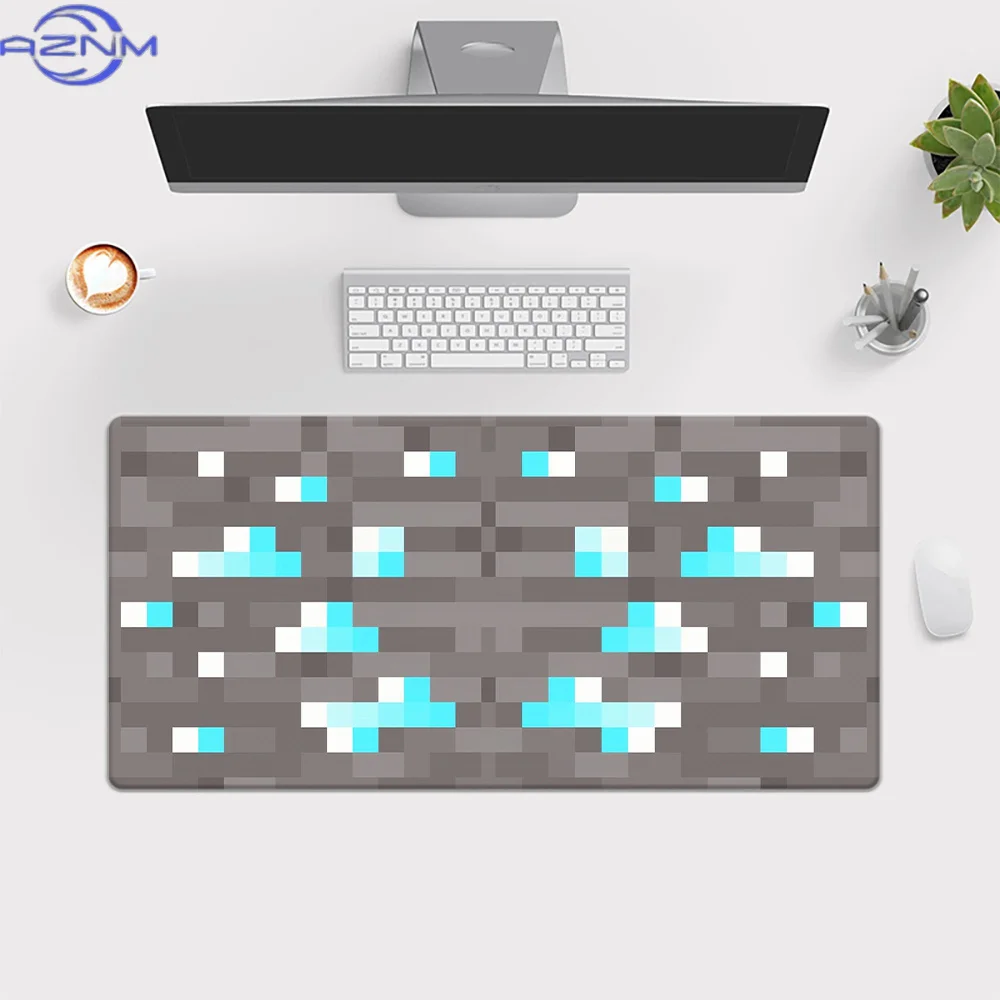 1pc, Game Ore, Pixel Style, HD Printed Pad for Desk, Multi Functional XXL Mousepad, Keyboard Gaming Mouse Mats, Office Computer