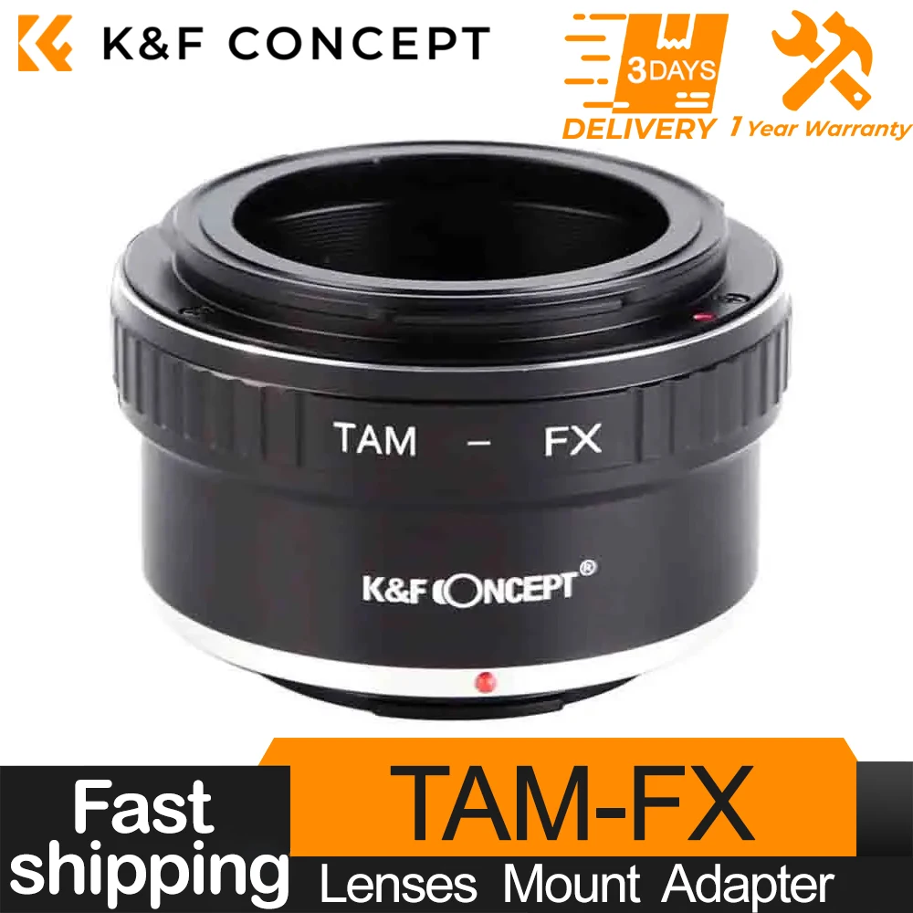 K&F Concept Mount Adapter for Tamron Adaptall ii mount lenses to Fuji X Mount Camera Port for Fujifilm Fuji X FX XT2 XT20 XE3