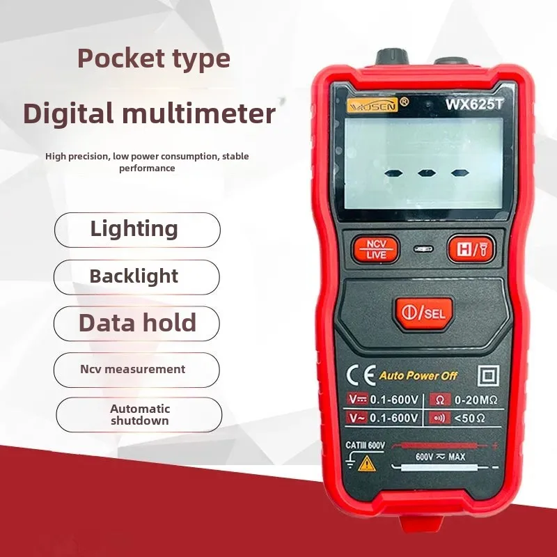 Automatic intelligent anti-burn multimeter digital high-precision multi-function universal meter electrician maintenance meter