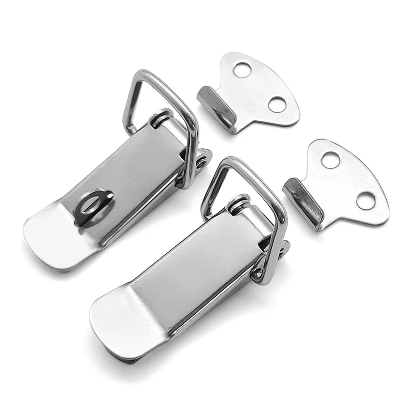 5PCS Stainless Steel Spring Buckle Mechanical Equipment Accessories Toolbox Wooden Box Aviation Box Duckbill Buckle Hardware