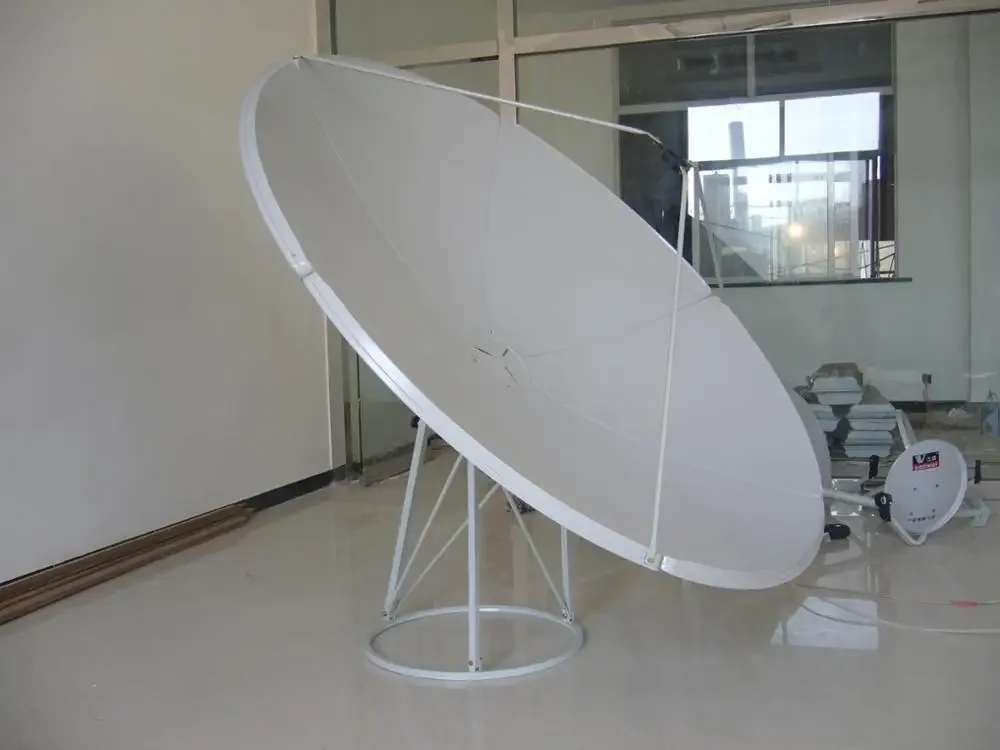 # Boden-/Stangenhalterung 1,8 m/180 cm Prime Focus Satellitenschüsselantenne 6 Fuß Schüsselantenne TV-Antenne digitaler Satellitenempfänger