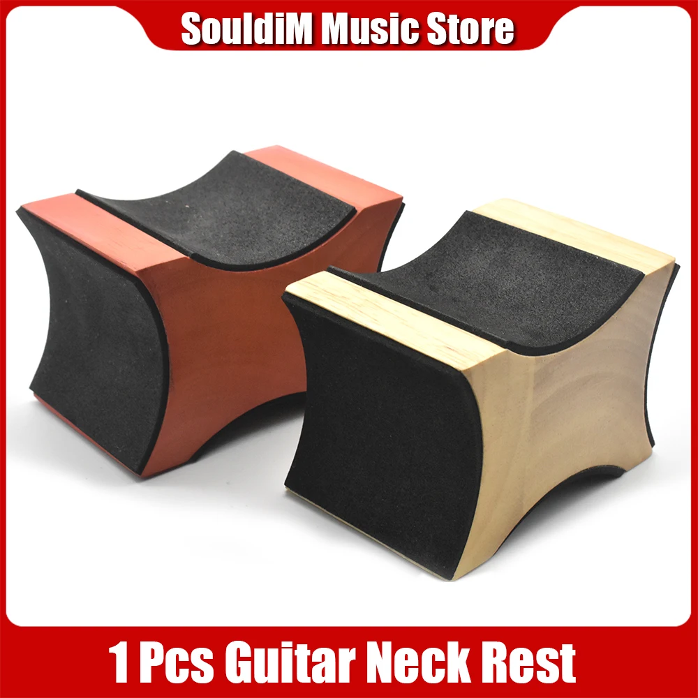 Guitar Neck Rest Support 2 Usage Height Electric Acoustic Bass Mandolin Guitar String Instrument Cleaning Holder Wood Base