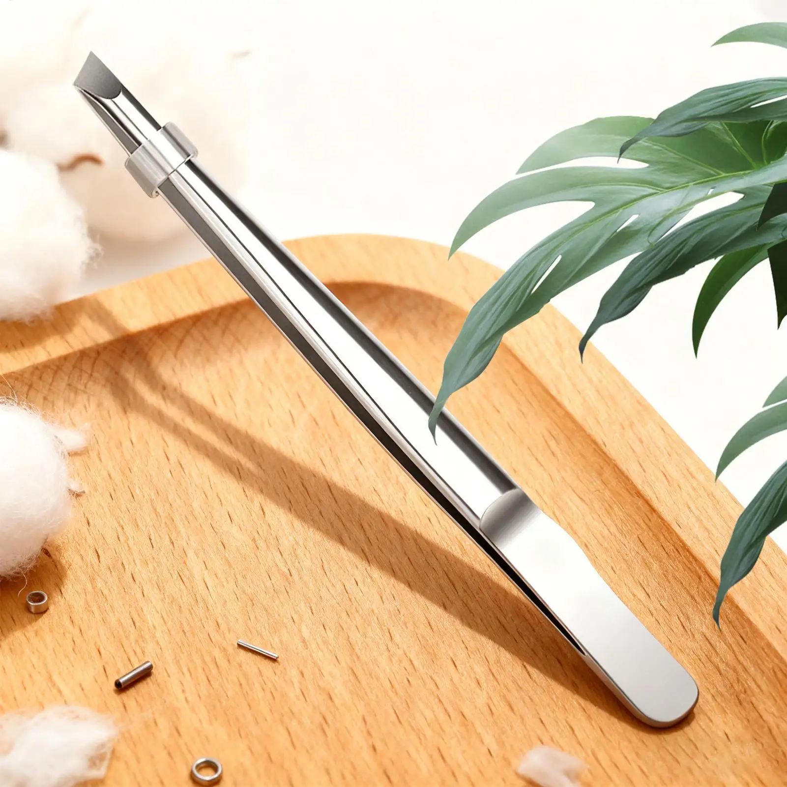Tweezers for Eyebrows Stainless Steel Eyebrow Removal Clippers Precision Facial Hair Tweezers for Home Travel Vacation College