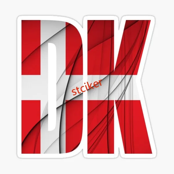 

Denmark Waterproof Outdoor Sticker For Car Suv Window Sunshade Ebike Truck Laptop Rv Camper Windows Windshield Luggage