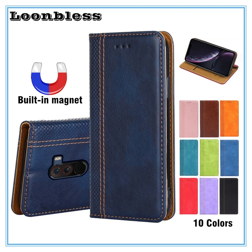 Leather Flip Case for Xiaomi Pocophone F1