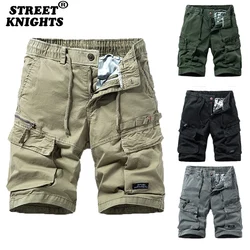 New Summer Men Cotton Cargo Camouflage Shorts Men Clothing Casual Breeche Bermuda Beach Jogger Shorts Male Hot Dropshipping