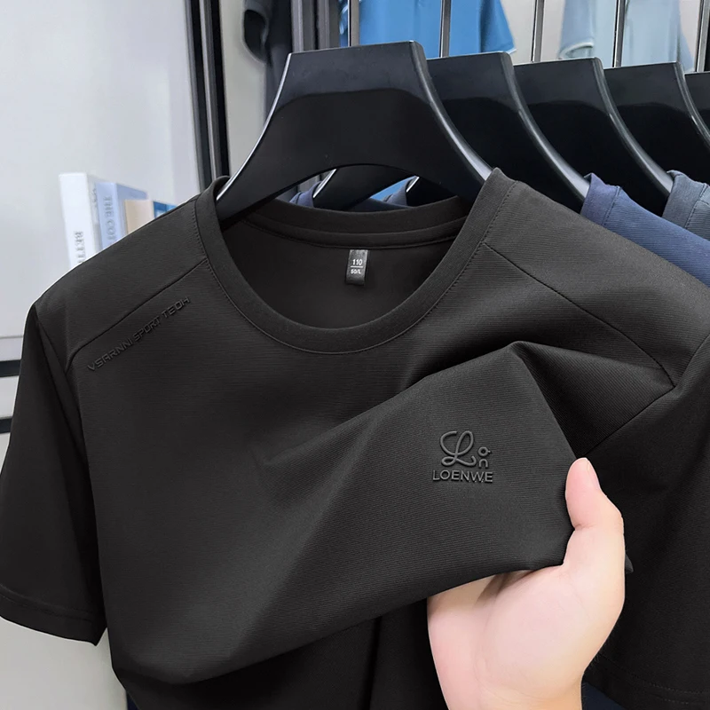 

Summer Short Sleeved T-shirt for Men 2026 New Round Neck Thin Casual Minimalist Top