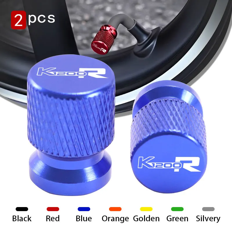 For BMW K1200R SPORT 2005-2026 2008 2009With Logo K 1200 R Motorcycle CNC Aluminum Accessories Wheel Tire Valve Stem Cap Cover