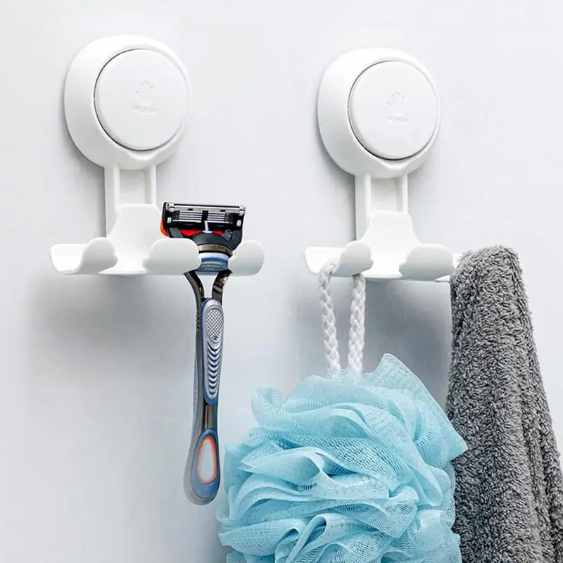 Shower Razor Holder Shower Wall Mounted Adhesive Men Shaver Razor Storage Rack Holder Home Bathroom Shelf Hooks Accessories