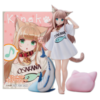 19CM Anime Figure My Cat Is A Cute Girl Soy Flour White Shirt Standing Good Morning Model PVC Gift Collection Action Toy