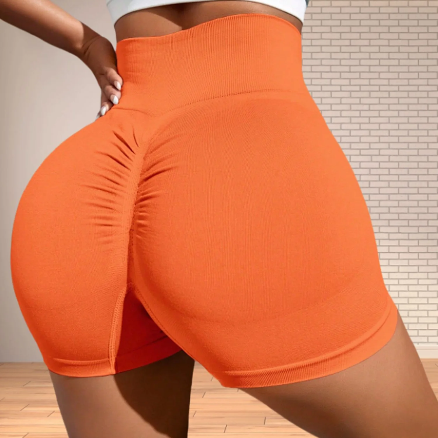 Pantalones cortos atléticos para mujer, pantalones cortos de gimnasio para levantamiento de glúteos, pantalones cortos elásticos para motorista, Yoga, cintura alta, entrenamiento físico, mallas de entrenamiento