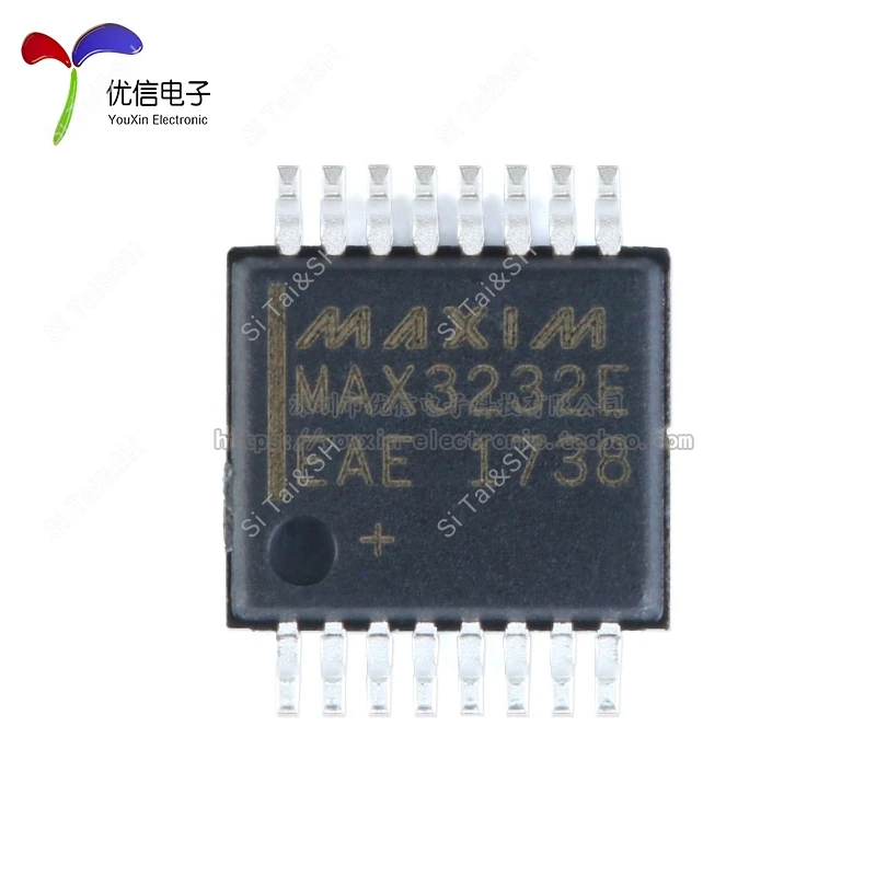 موليوي 5 قطع MAX3232EEAE+T غطاء حماية بلاستيكي-16 RS232