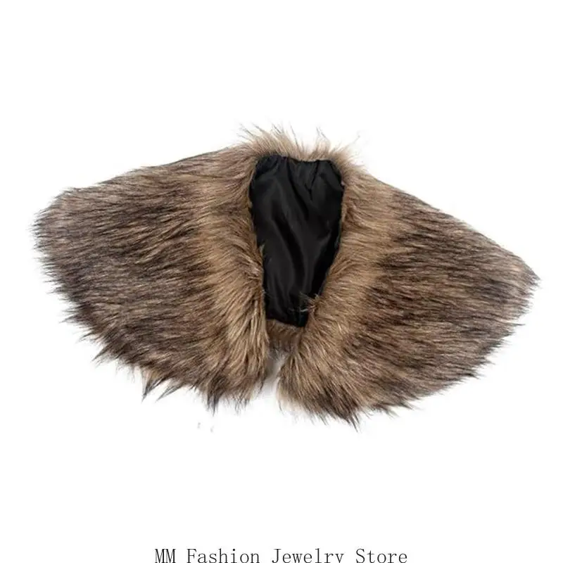 

D0UB Vikinges Faux Furs Shawl Warriour Renaissans
