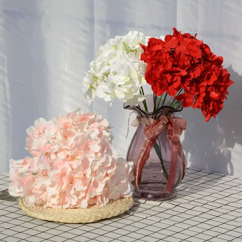 

Новый 5-головый вышитый шар без листьев, осенний цветной вышитый шар, имитация ручного цветочного искусства, свадебное украшение для дома