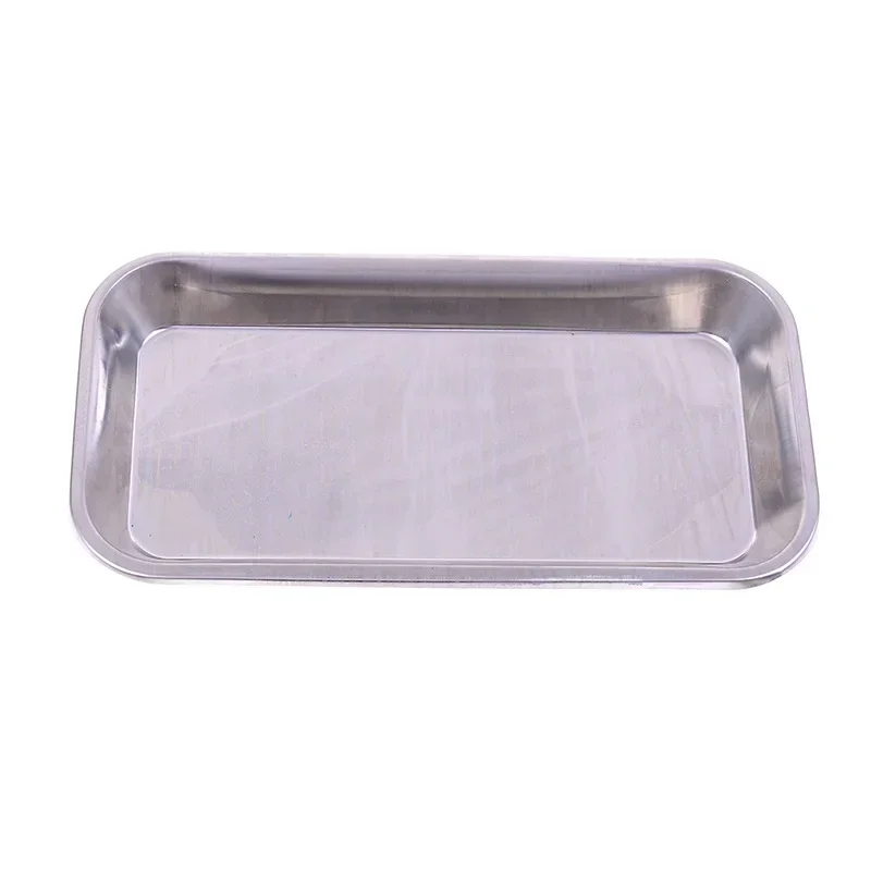 1Pcs Stainless Steel Cosmetic Storage Tray Nail Art Equipment Plate Doctor Surgical Dental Tray False Nails Dish Tools