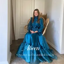 Aileen Organza Layered Puff Sleeves Dance Graduation Dresses for Formal Occasions Ball Gowns Evening Gown Robe De Soiree Femmes