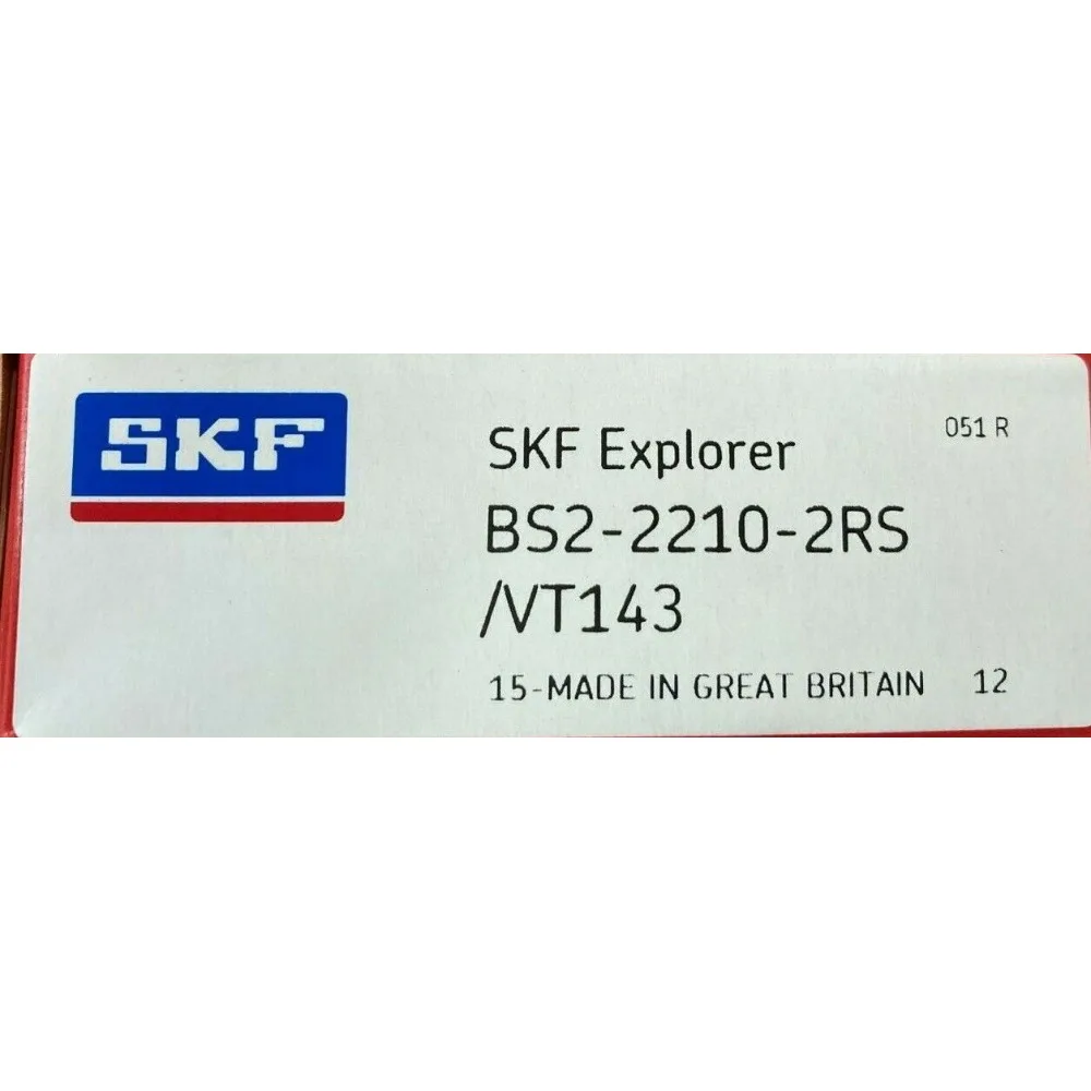 

SKF BS2-2210-2RS/VT143 Sealed Spherical Roller Bearing 50x90x28 (mm)