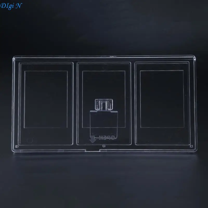 Mini Acrylic Photo Stand 3inch Collage Picture Frames Portrait Landscape Holder R2LB