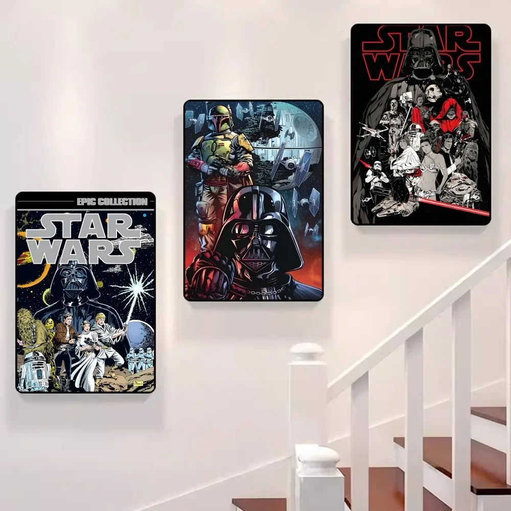 Star Anime War-s Anime Posters Sticky HD Quality Wall Art Retro Posters for Home Kawaii Room Decor