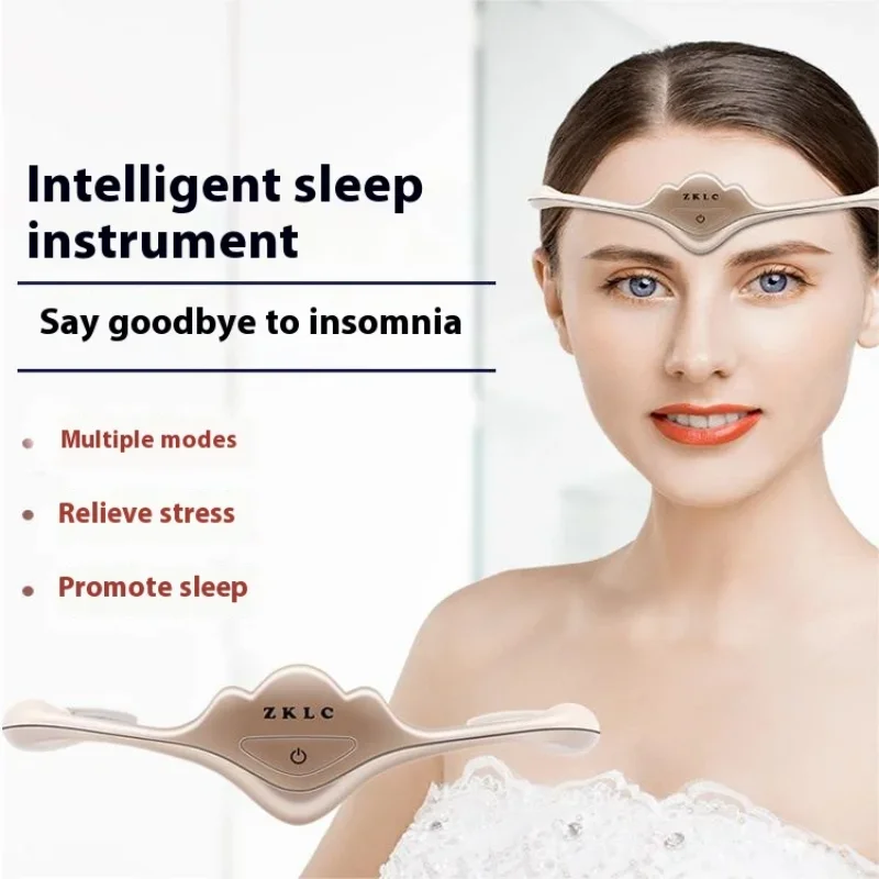 Queen Crown Smart Sleep Instrument Sleeping Aid Electric Head Massager Migraine Relief Relaxing Pulse Therapy Deep Sleep Tool