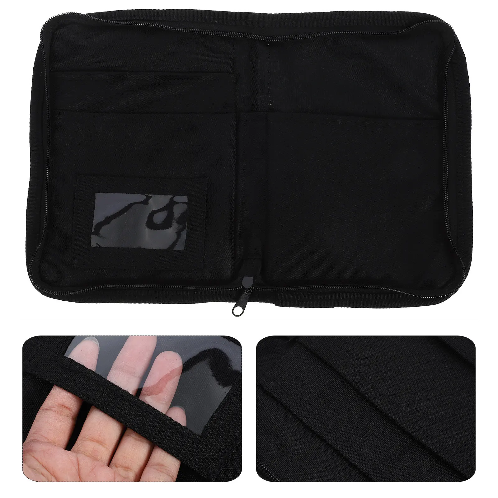 Car File Storage Bag Oxford Cloth Multi Pocket Portable Organizer Owners Manual Holder Car Accessories Storage Pouch
