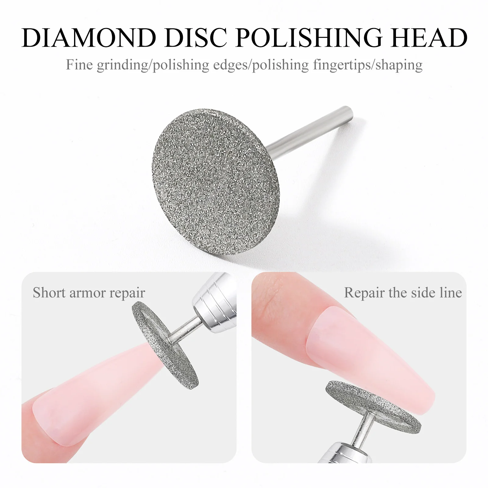 Tungsten Steel Grinding Head Disc Bit For Professional Nail Art Supplies Manicure Grinding Polishing Shaping Durable Accessories