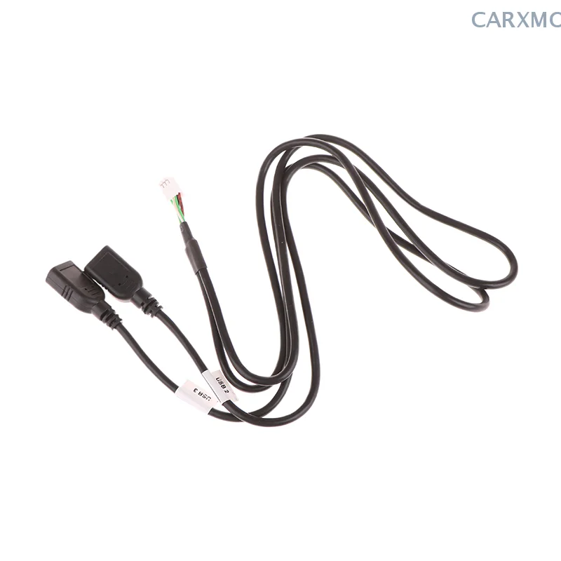 6 Pin Dual USB Interface Cable Adapter For Android Radio Navigation Multimedia Car Player Wire Harness Plug Connector