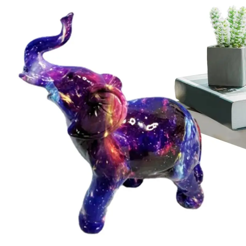 

Elephant Ornament Graffiti Elephant Figurines Resin Colorful Large Elephant Statue Home Decor Sculpture Art Elephant Statues