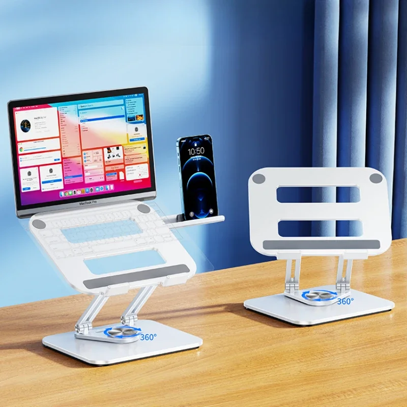 Rotating notebook stand height adjustable lifting desktop office laptop with mobile phone