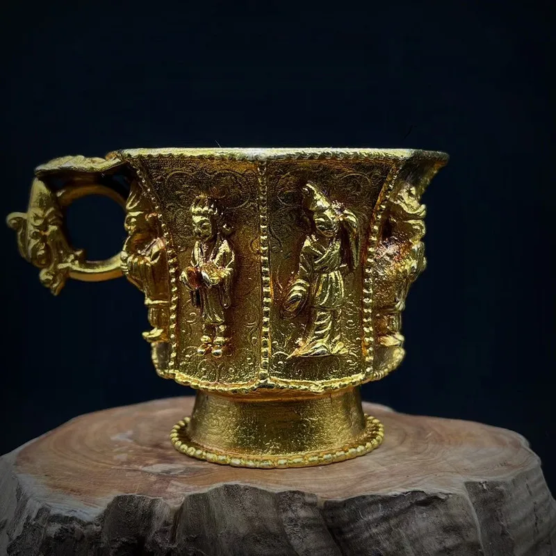 

classical Gilded eight immortals cup, Exquisite handicraft ornaments