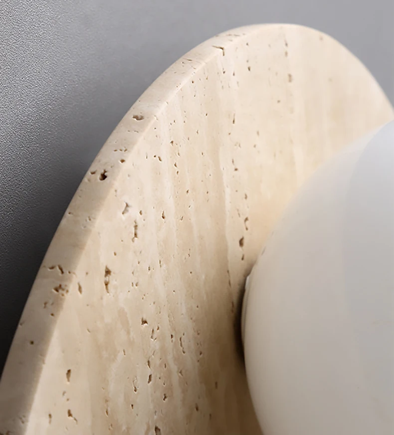 Natural Stone Wall Lamp Art Sconce