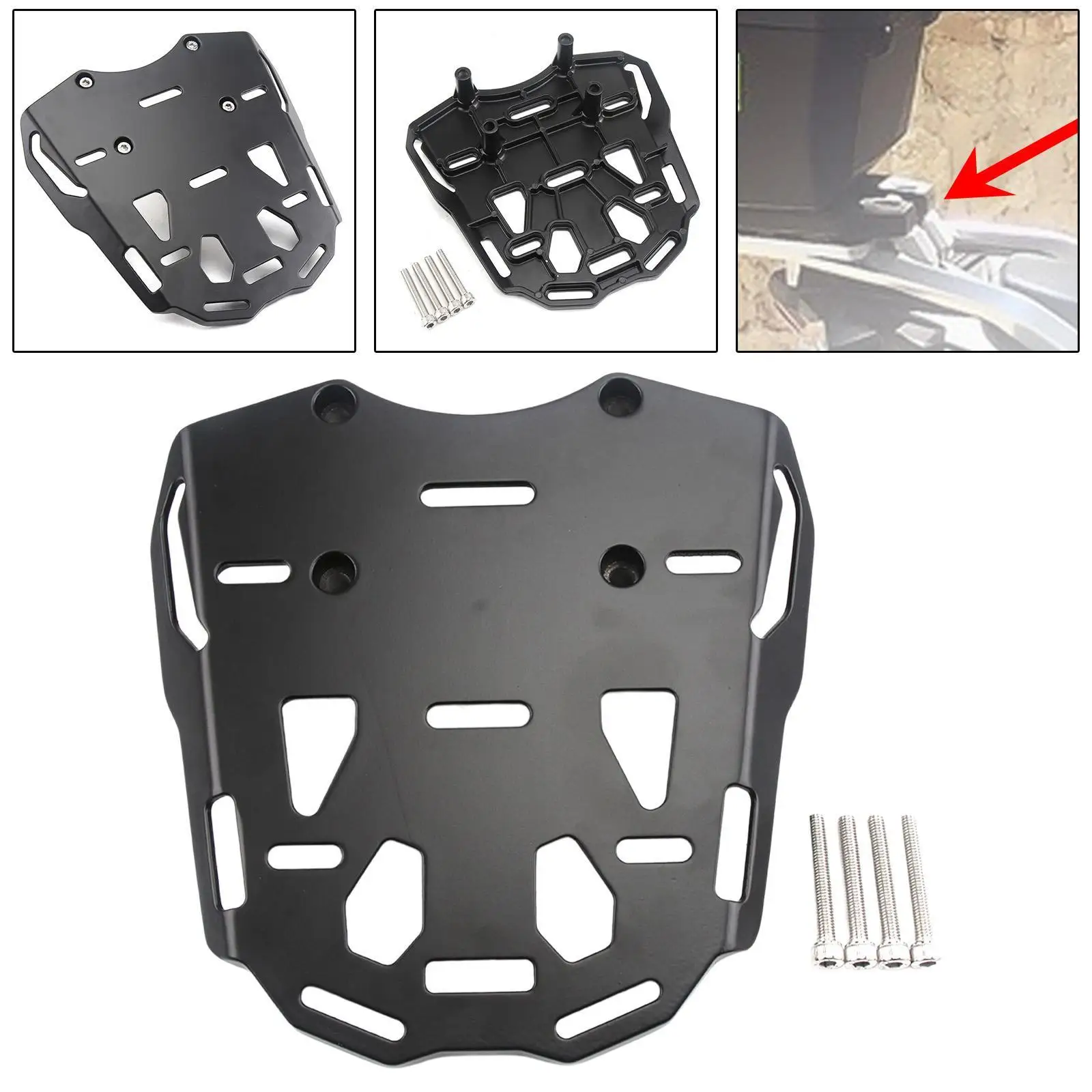 Motorcycle Rear Luggage Rack Stable Heavy Duty Rear Tail Cargo Rack Easy to Install Motorcycle Accessories for Honda Pcx150