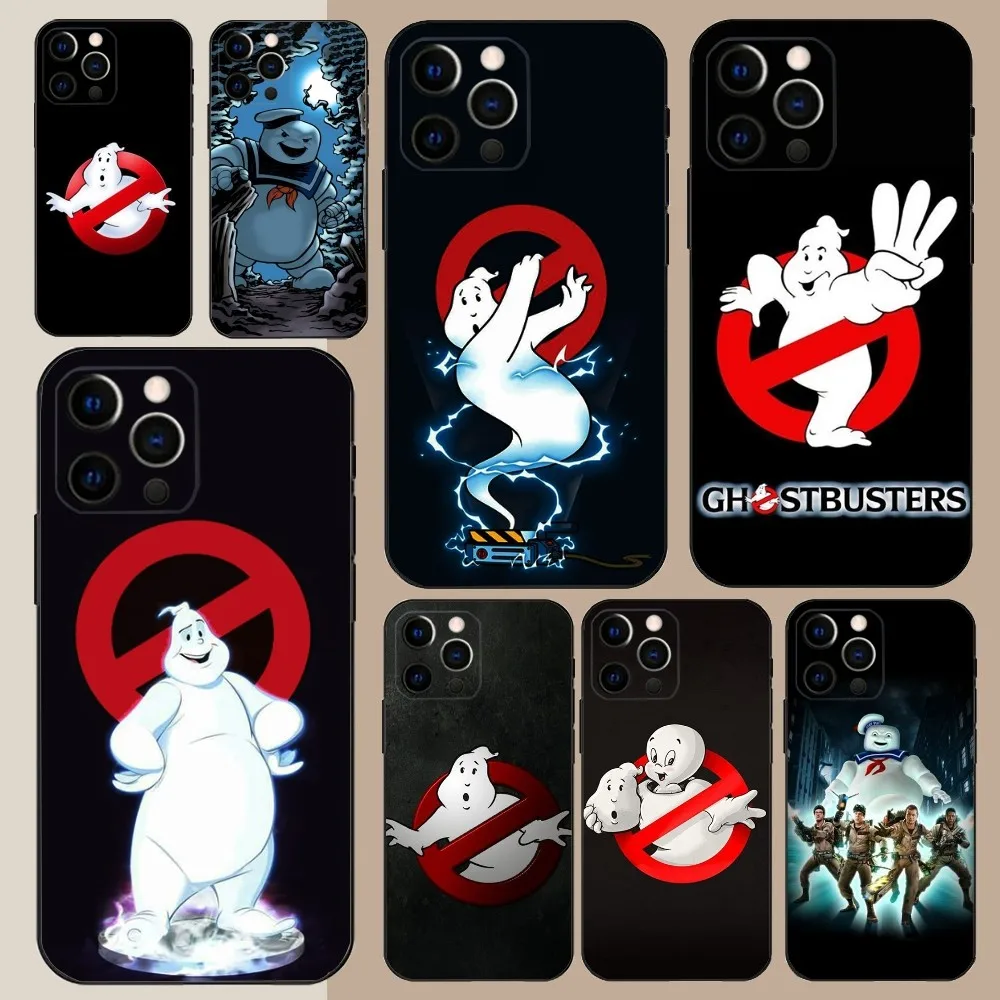 Movie-G-Ghostbusters Phone Case For Apple iPhone 15,14,13,12,11,Pro,X,XS,Max,XR,Plus,Mini Soft Black Cover