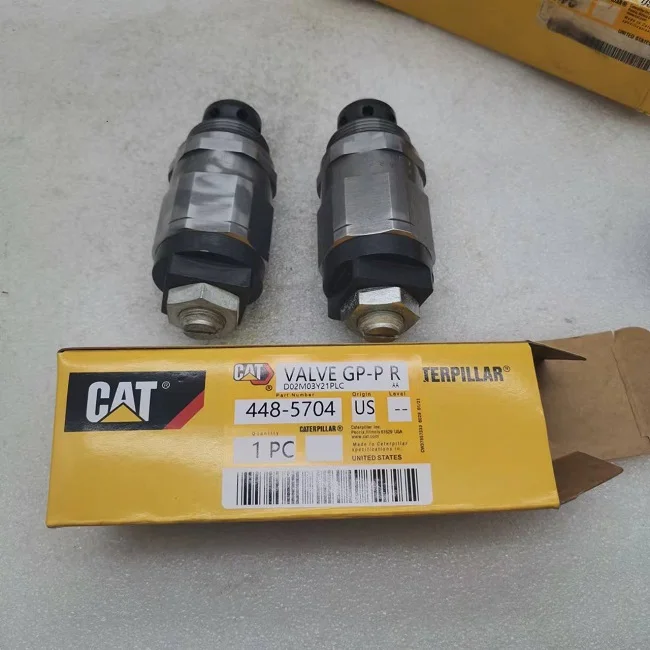 Construction machinery parts original 448-5704 valve GP-relief