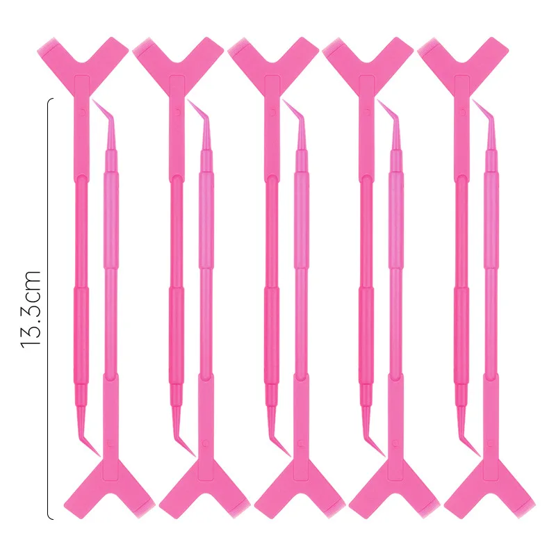 10PCS Way Eyelash Perming Stick Lash Lifting Curler Applicator Y Shape Comb Eyelash Perm Lifting Eyelash Extension Supplies