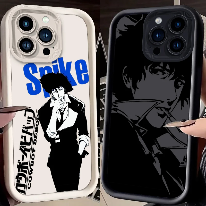 C-Cowboy B-Bebop Cartoon For Apple iPhone 15 14 13 12 Pro Max Mini 11 XS X XR 8 7 6 Plus Eye Ladder Cover Capa Fundas