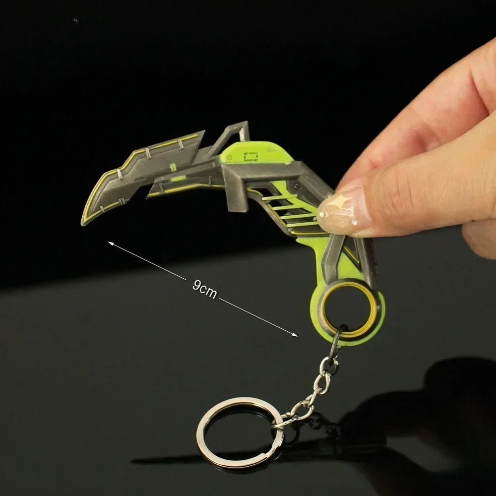 9 センチメートル Valorant キーホルダー RGX 11z プロ Karambit ゲーム周辺金属近接エージェント武器モデルデスクトップ装飾工芸品ギフトおもちゃ
