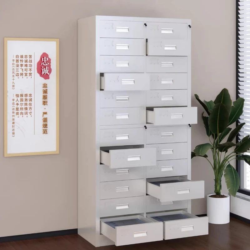 Steel Filing Cabinet Keys Classified Into Multiple Drawers Iron Sheet Screws Parts Organized Furniture Schraubkasten MH40GJG