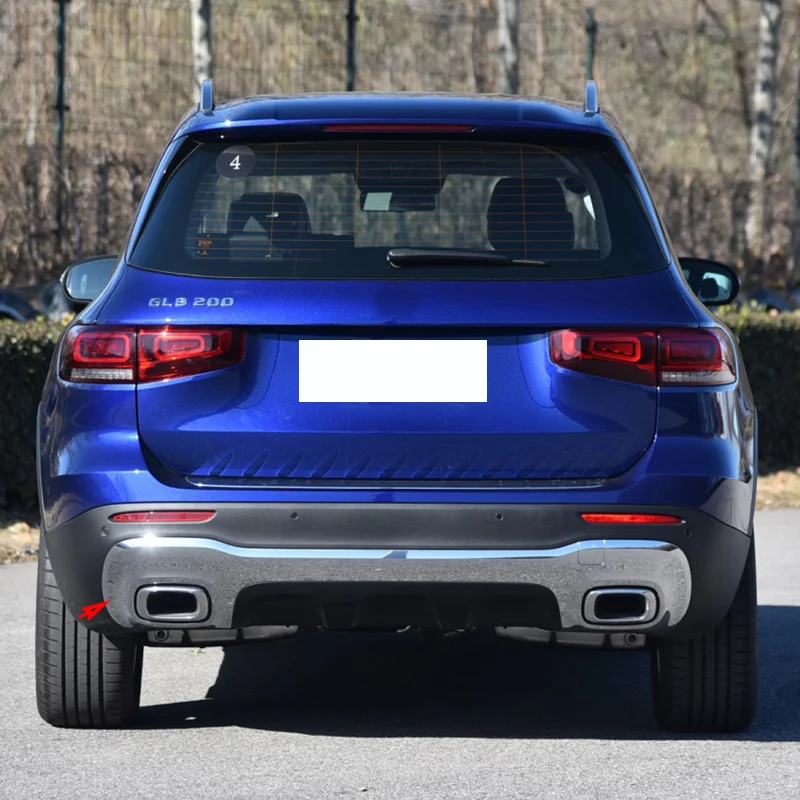 For Mercedes Benz GLB W247 X247 A2478859000 A2478850101 Rear Bumper Chrome Trim Chromium Styling Spoiler Diffuser Accessories