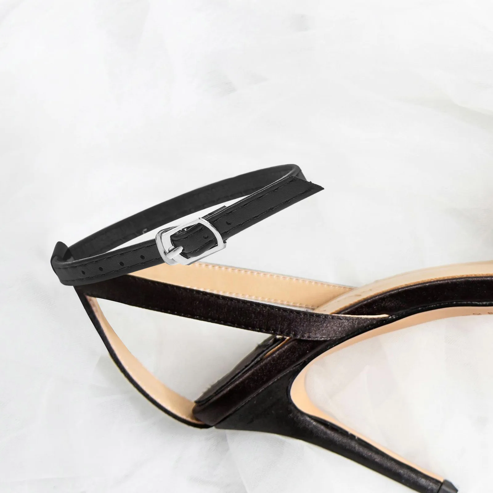

2Pairs Shoe Straps for Heels Artificial Adjustable Ankle Bands Anti-Slip Fixing Accessory for Women High Heel Shoes