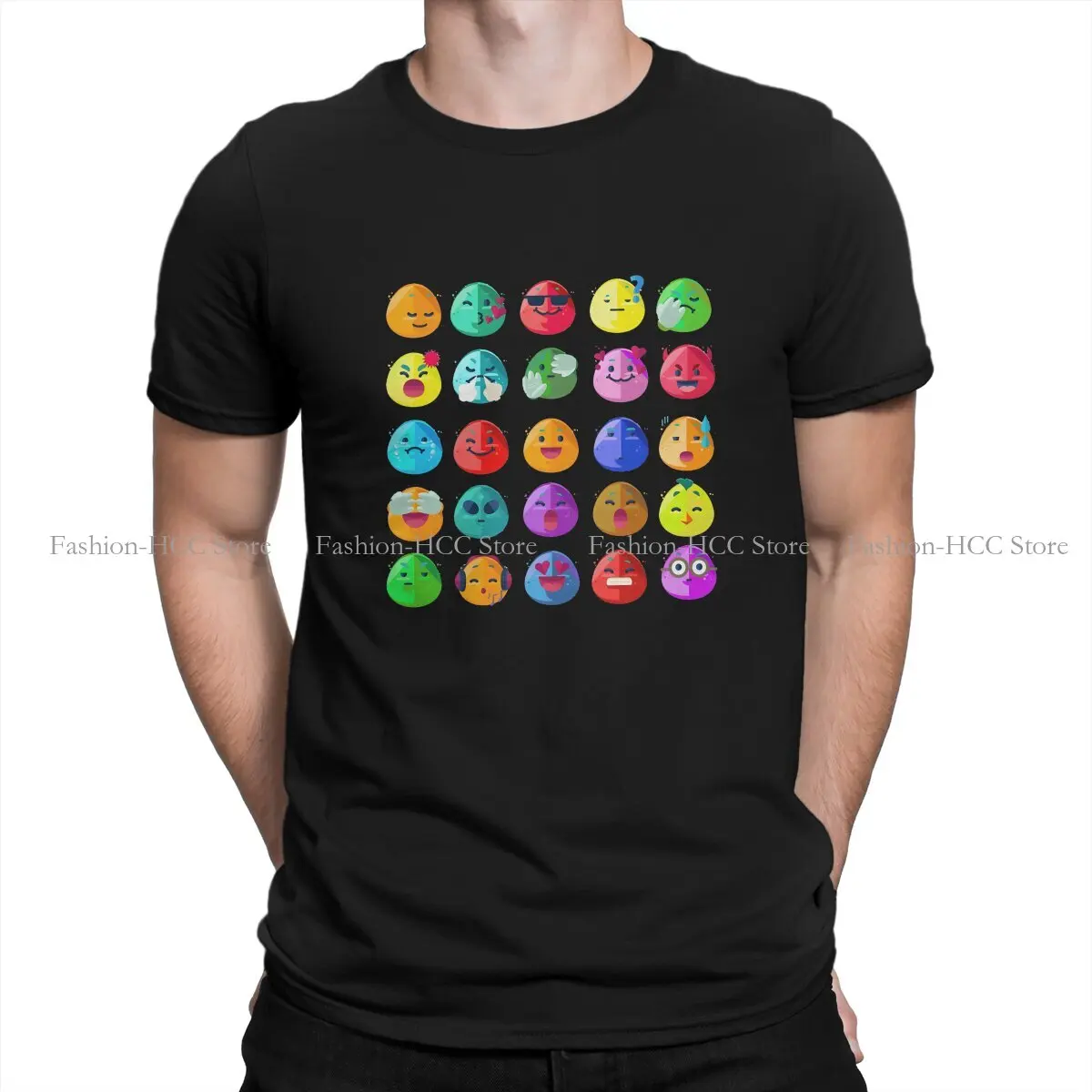 

No Man's Sky Polyester TShirt for Men Blobs Humor Summer Sweatshirts T Shirt Novelty