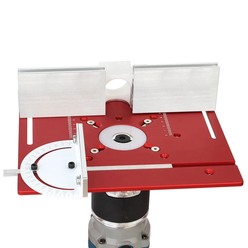 Aluminium Router Tisch Einsatz platte Jigs Router Tisch multifunktion ale Trimmer Gravier maschine