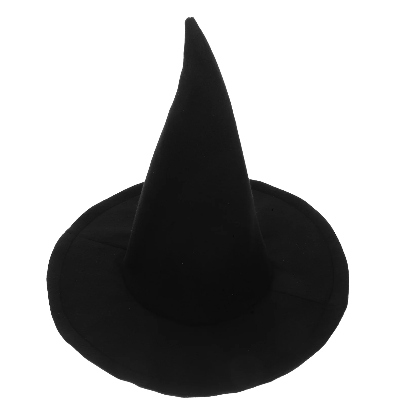 

Witch Hat Halloween Decor Costume Accessory for Party Headgear Black Felt Supplies