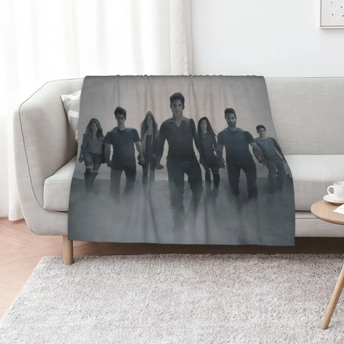 Teen Wolf Cast Throw Blanket Cozy Throw Blanket Birthday Gift for Him Her