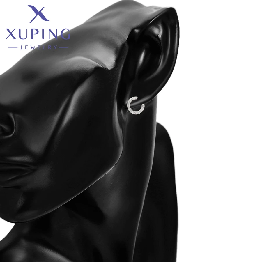 Xuping Jewelry Fashion Серьги Charm Simple Gold Color Earrings for Women Party Copper Alloy Exquisite Gift X000463287