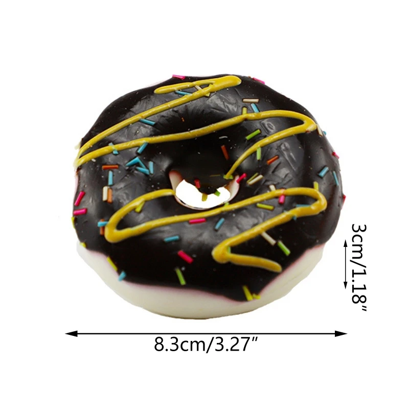 Artificial Donuts Model Simulation PU Donut Bread Photography Props for stress Relief Slow Rebound Fake Food Fun Ornament