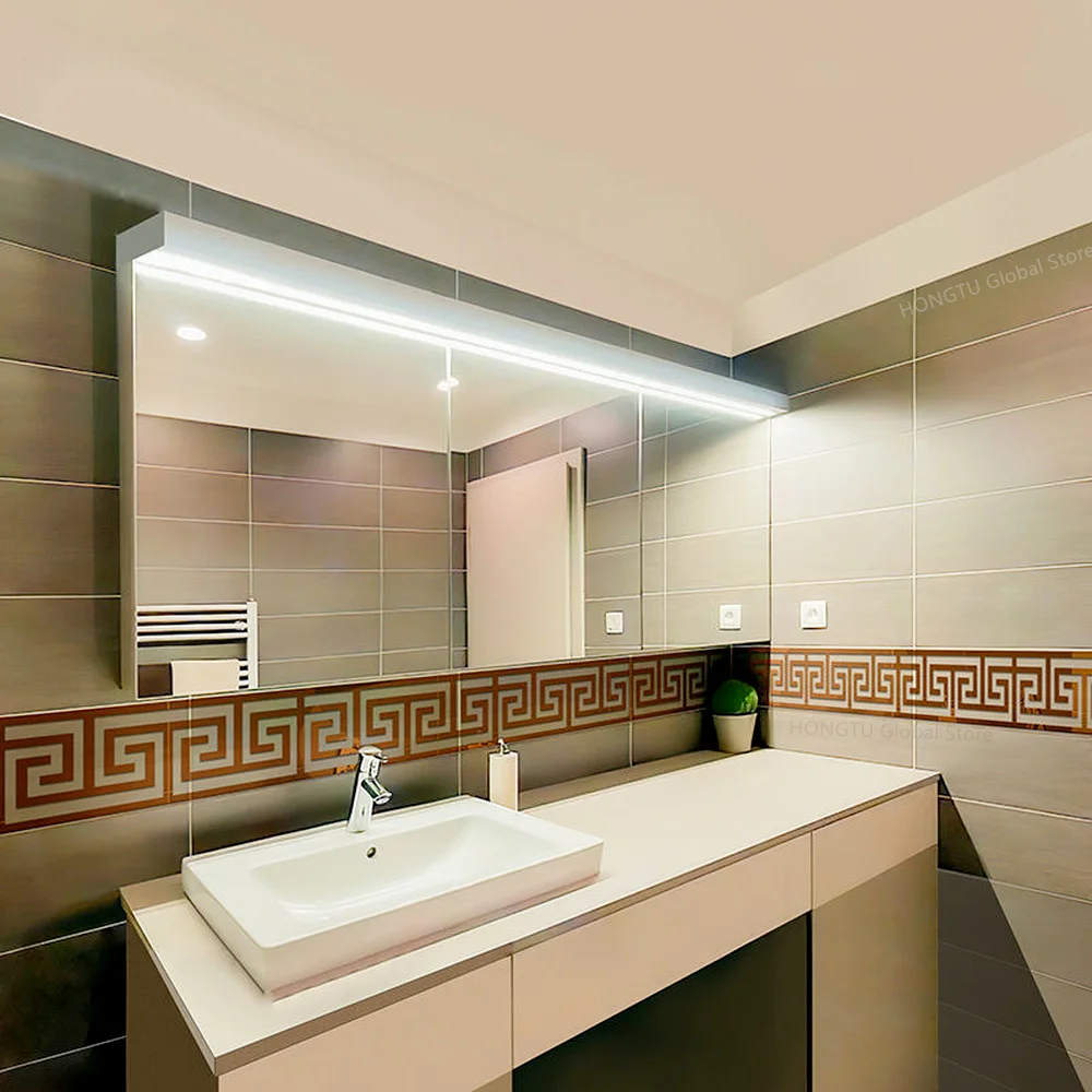 10Pc อะคริลิคกาวสติ๊กเกอร์ติดผนังสำหรับห้องนั่งเล่นห้องนอนขอบมุม Strip Line Wall Decor บ้าน office Decor