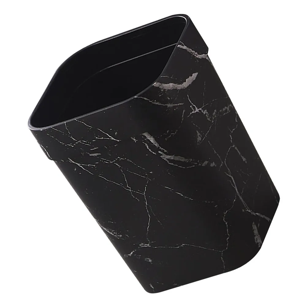 

Square Waste Bin Large Capacity Plastic Trash Can For Home Kitchen Bathroom Office Bedroom Black Wastebasket Storage