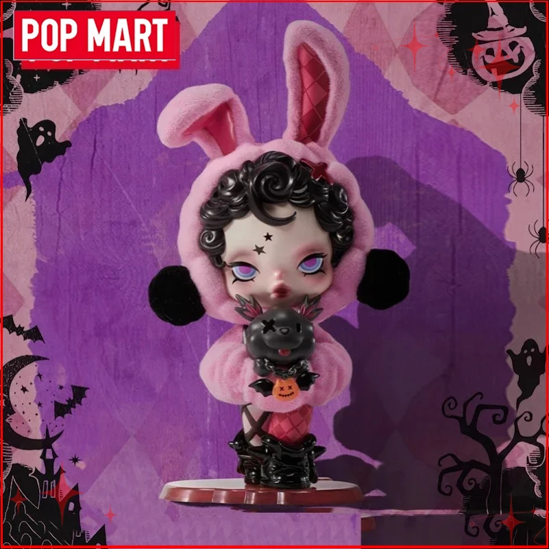POPMART SKULLPANDA Hang Tag SP Series Trend Dolls تماثيل من الفينيل القطيفة